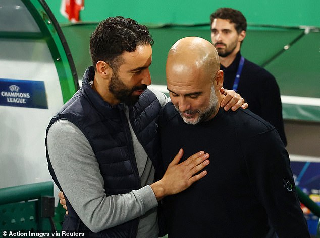 United boss Ruben Amorim is seeking his second win over Pep Guardiola in as many months