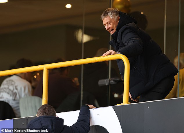 Ole Gunnar Solskjaer bio je u Molineuxu u subotu poslijepodne kako bi gledao Wolves protiv Ipswicha