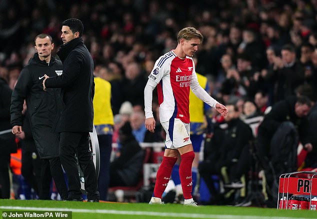 Odluka da se skine kapetan Martin Odegaard odražavala je Artetin očaj