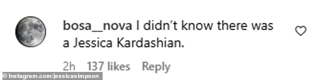 Korisnici Instagrama izbacili su imena slavnih osoba za koje su smatrali da Simpson nalikuje u njezinoj novoj objavi