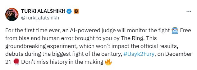 Saudijski boksački moćnik Turki Alalshikh najavio je planove za 'revolucionarni eksperiment'