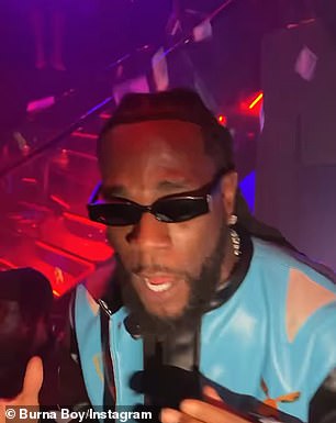 Burna Boy slikan u nedjelju