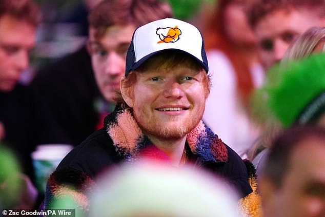 Sheeran je bio uočen u publici šestog dana PDC Svjetskog prvenstva u pikadu