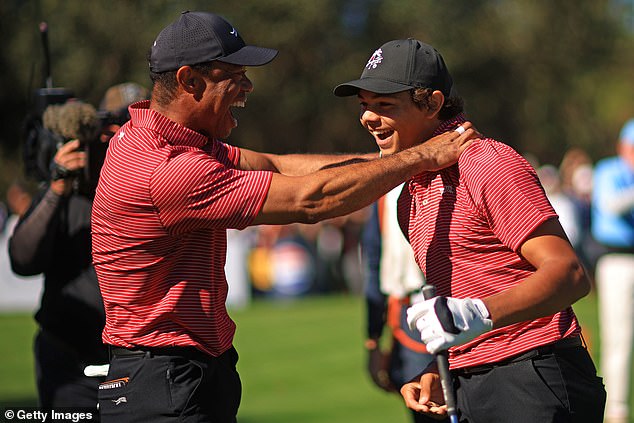 Woods često igra PNC Championship sa sinom Charliejem, koji je u nedjelju pogodio hole-in-one