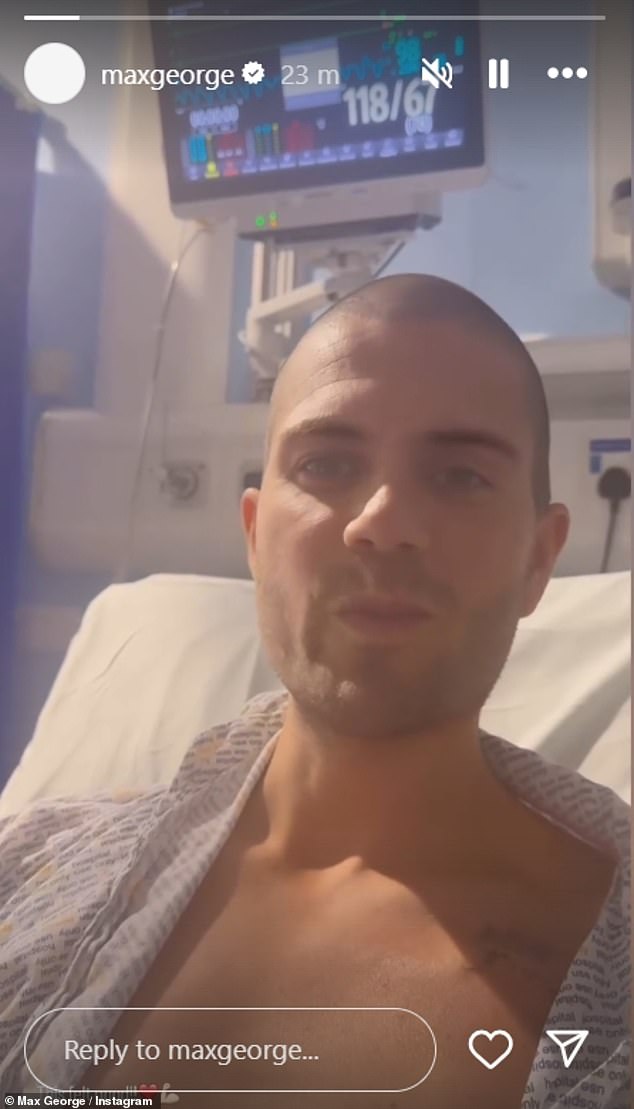 Max je ranije otkrio da je morao ostati u bolnici zbog tekućih srčanih problema te da je bio podvrgnut ozbiljnoj operaciji nakon što mu se stanje nije poboljšalo