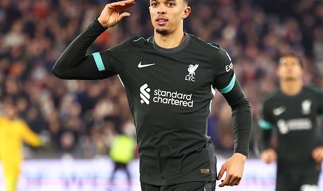 Arne Slot procjenjuje budućnost Trenta Alexandera-Arnolda nakon što je zvijezda Liverpoola dala veliku naznaku o interesu Real Madrida proslavom gola u 5-0 pobjedi kod West Hama