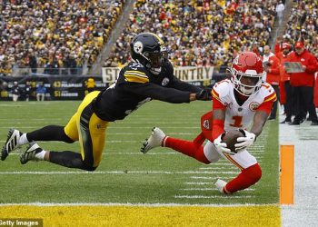 Chiefs rookie Xavier Worthy označen zbog ‘nasilne geste’ tijekom proslave touchdowna protiv Steelersa