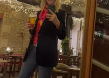 Djevojka Jeremyja Clarksona Lisa Hogan prikazuje VRLO bezobrazan božićni dekor para u pubu The Farmer’s Dog