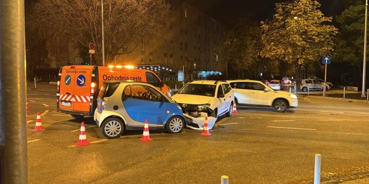 Dvije prometne na splitskom raskrižju, jedna osoba ozlijeđena