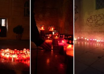 FOTO Ispred splitskih škola gore svijeće za ubijeno dijete iz Zagreba. Pogledajte slike