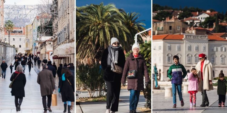 FOTO Pogledajte kako je izgledao centar Splita na božićno jutro