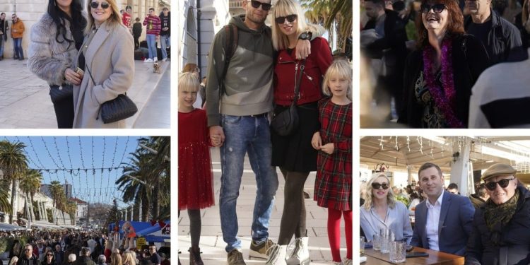 FOTOGALERIJA Vesela lica na splitskoj Rivi, građani i gosti su nam otvorili dušu: “Ovo je pravi način za oproštaj od Stare godine”