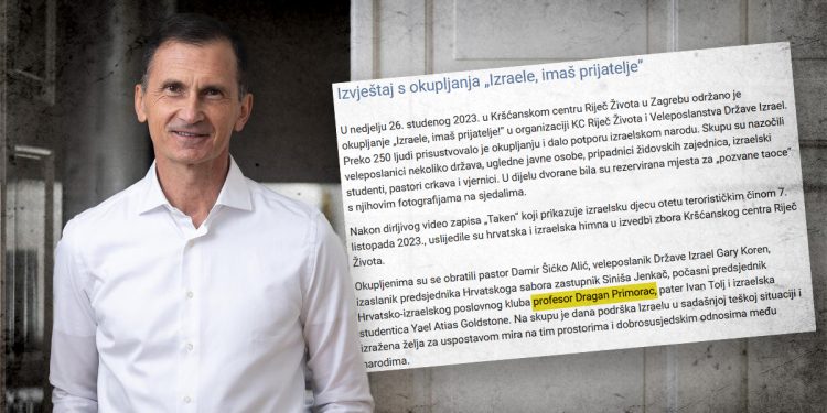FUNDAMENTALISTIČKA ZAJEDNICA Dragan Primorac bio je na političkom skupu kontroverznog i ekstremnog Saveza crkava Riječ Života | NACIONAL.HR