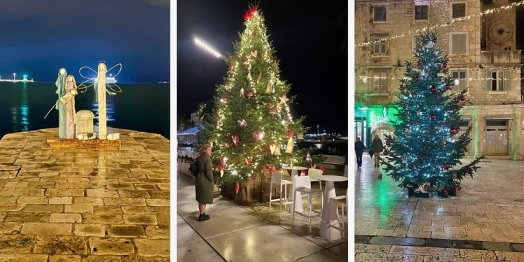 Iz Banovine se pohvalili kako izgleda okićenost Splita noću. Kako vam se sviđa?