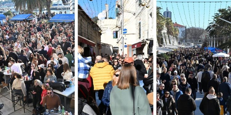 LUDILO I SHOW JE CIJELI DAN Ovako izgleda Obrov i splitska Riva. Fotografije sve otkrivaju