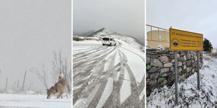 Ljudi, nemojte na Mosor s litnjim gumama! Evo vam slike i gledajte