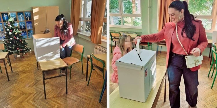 Ninčević Lesandrić glasovala u pratnji kćerkice: “Neka uči od malena…”