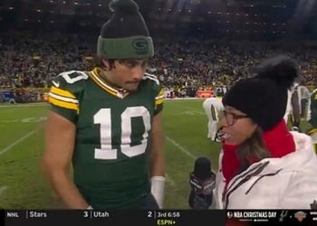 Novinarka ESPN-a postala je viralna zbog užasnute reakcije kad je Rashan Gary gate propao njezin intervju za Jordan Love MNF