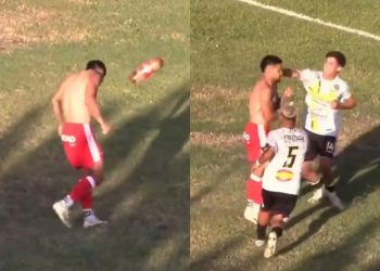 On zabija, a oni mu svašta bacaju, onda izbija tučnjava. Prizori s divljeg zapada u Argentini