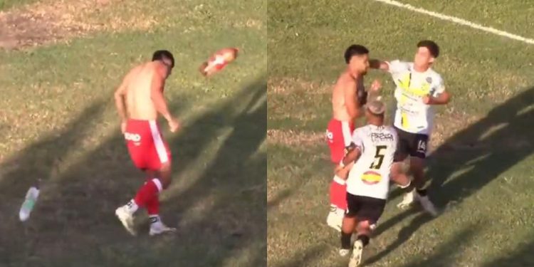 On zabija, a oni mu svašta bacaju, onda izbija tučnjava. Prizori s divljeg zapada u Argentini