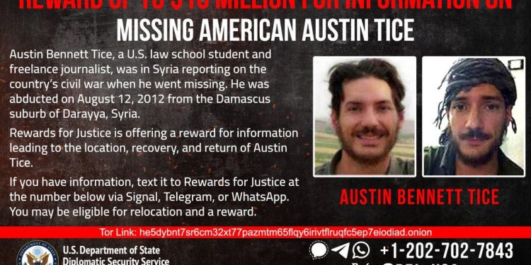 Pad sirijskog Assadovog režima ponovno tjera SAD da pronađu Austina Ticea