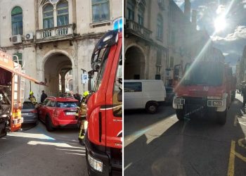 Požar na Prokurativama, intervenirali vatrogasci