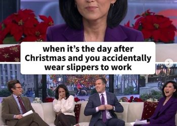 TV voditeljica prenosi relativnu nezgodu s garderobom iz prijenosa uživo