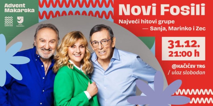 U Makarskoj večeras pjevaju Novi fosili