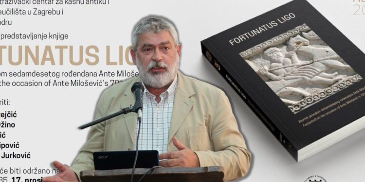 U utorak promocija zbornika “Fortunatus Ligo” povodom 70. rođendana znanstvenika Ante Miloševića