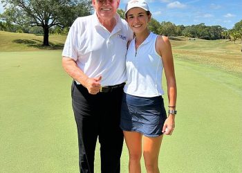 Unuka Donalda Trumpa Kai ostavlja urnebesan dojam novoizabranog predsjednika dok ‘zastrašuje’ YouTube golf zvijezdu