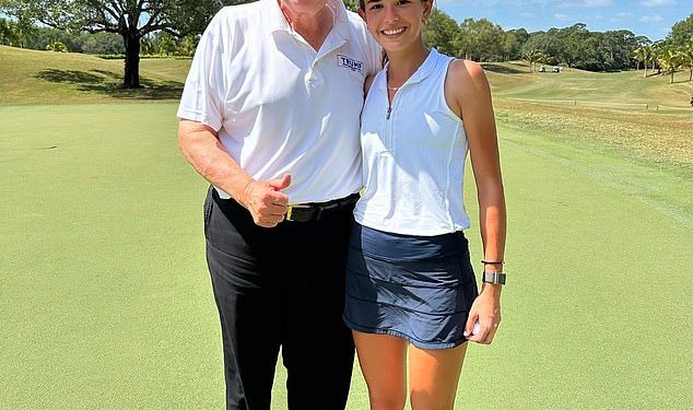 Unuka Donalda Trumpa Kai ostavlja urnebesan dojam novoizabranog predsjednika dok ‘zastrašuje’ YouTube golf zvijezdu