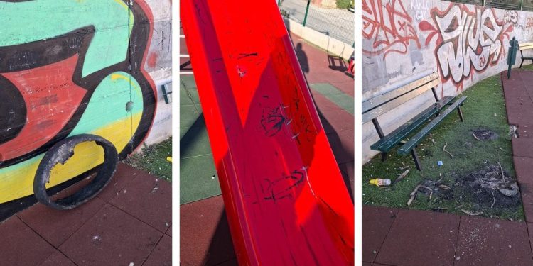Vandali “udarili” po dječjem igralištu u Ninčevićima, pogledajte što su učinili