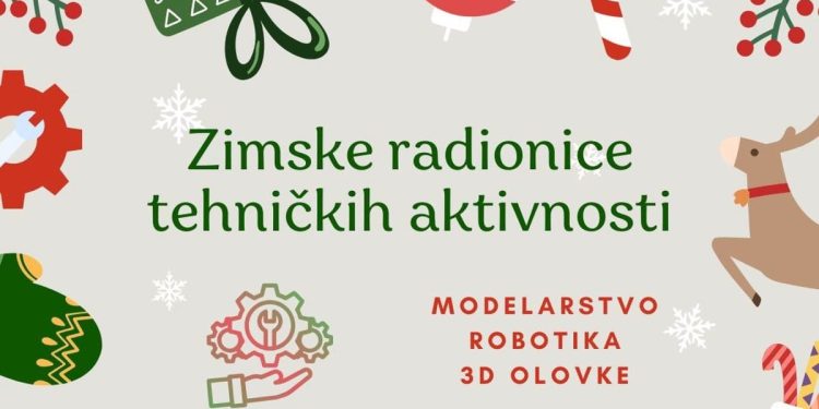 Zajednica tehničke kulture Grada Splita tijekom prvog dijela zimskih školskih praznika organizira radionice tehničkih aktivnosti s božićnom tematikom