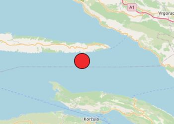 Zatreslo južno od Sućuraja na otoku Hvaru, magnituda 3.0 po Richteru