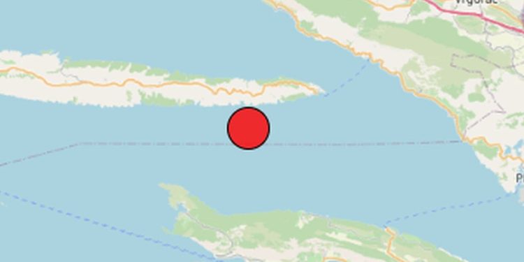 Zatreslo južno od Sućuraja na otoku Hvaru, magnituda 3.0 po Richteru