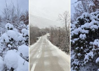 Zimske radosti: Pogledajte prizore s omiškog područja, ima i po 20 cm snijega