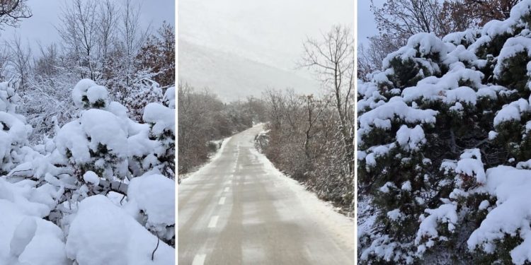 Zimske radosti: Pogledajte prizore s omiškog područja, ima i po 20 cm snijega