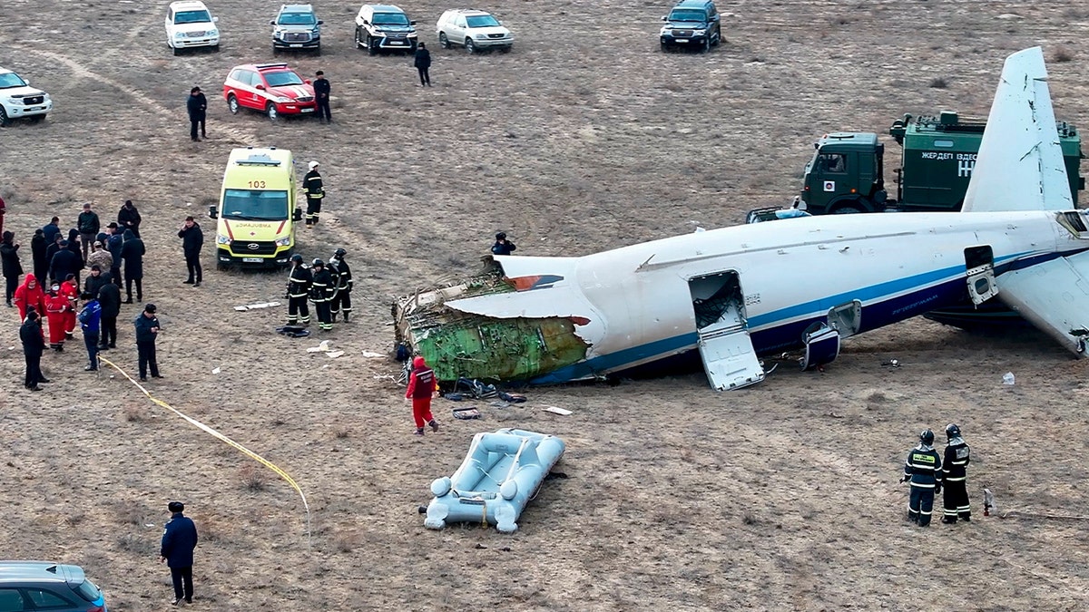 avionska nesreća s prvim hitnim službama