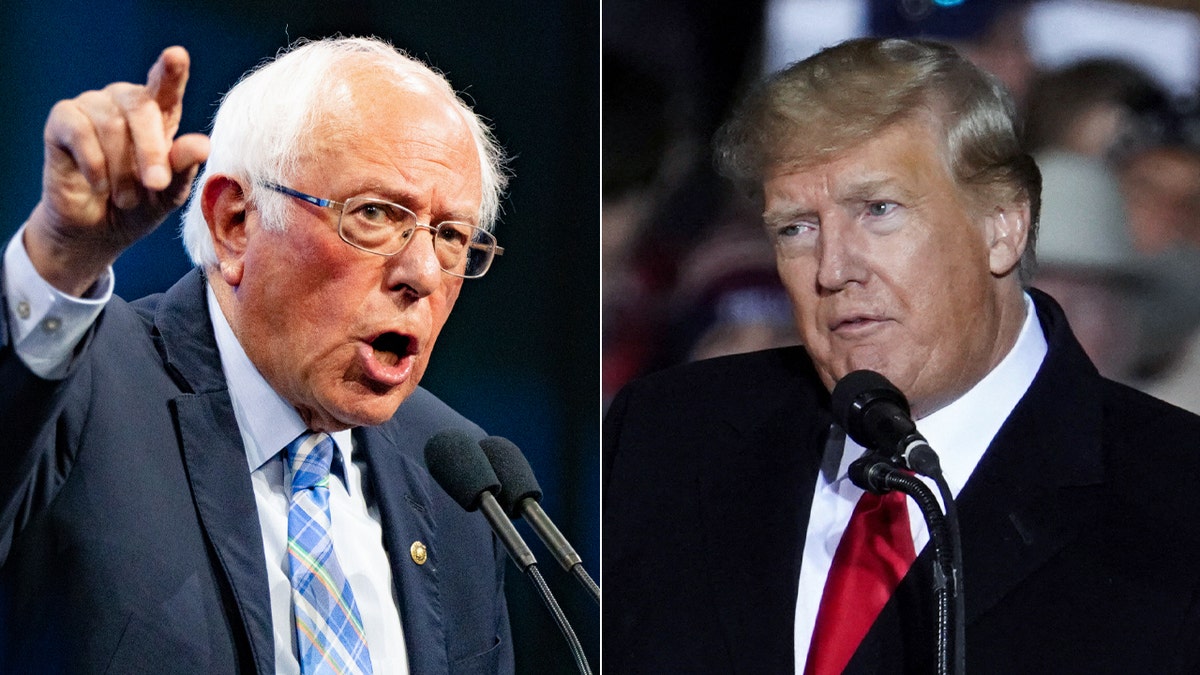 Bernie Sanders, Donald Trump u podjeli fotografija lijevo-desno