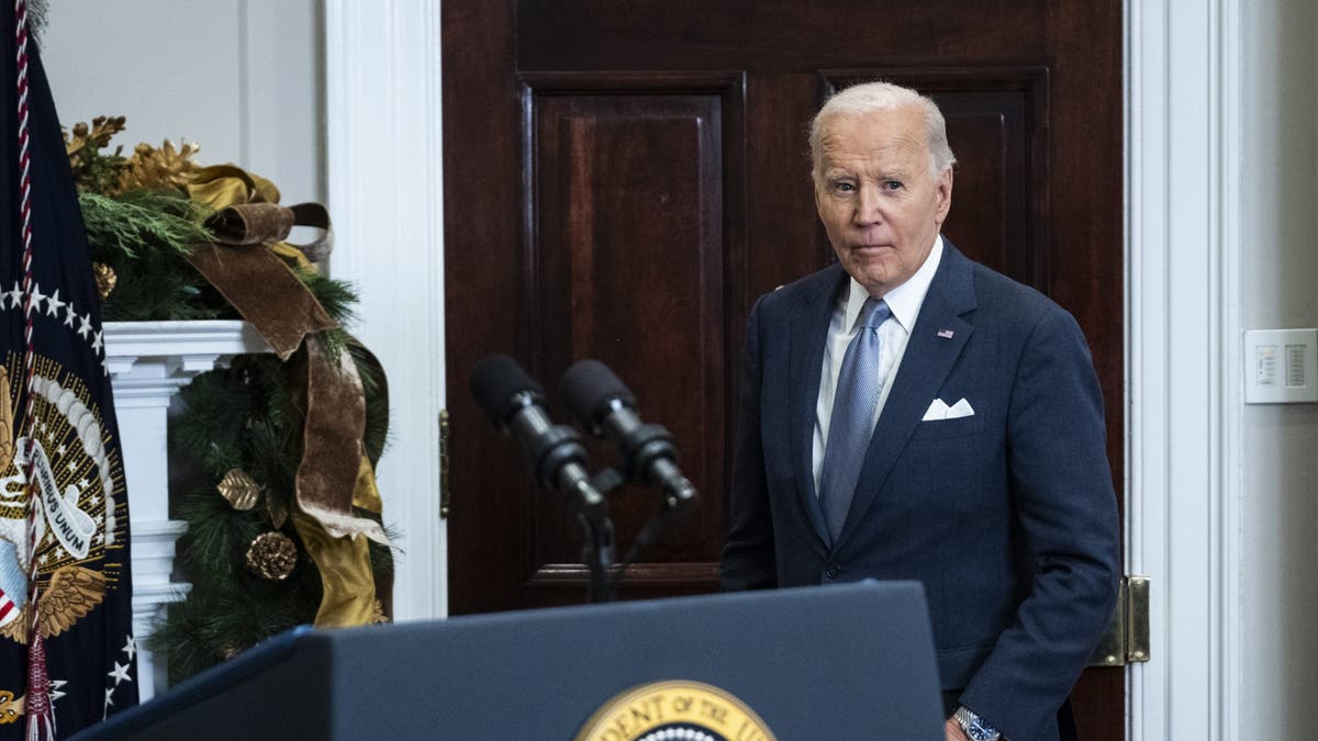 Predsjednik Biden daje primjedbe o najnovijem razvoju događaja u Siriji u Bijeloj kući 8. prosinca 2024. (Pete Marovich/Getty Images)