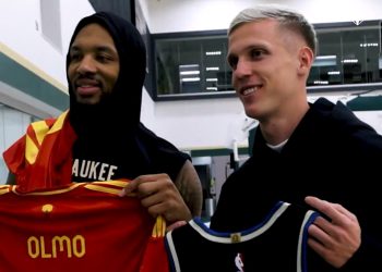 ČUDESNI OLMO Bivši dinamovac upoznao idola Lillarda i na NBA parketu zabio koš nogom s centra! | NACIONAL.HR