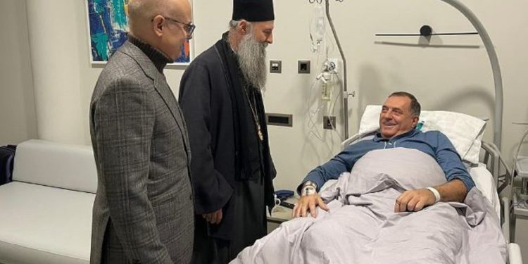 NAKON OPERACIJE Vučević i Porfirije posjetili Dodika. Objavljeni detalji o njegovu stanju | NACIONAL.HR