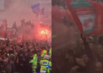 pakleni doček navijača Liverpoola