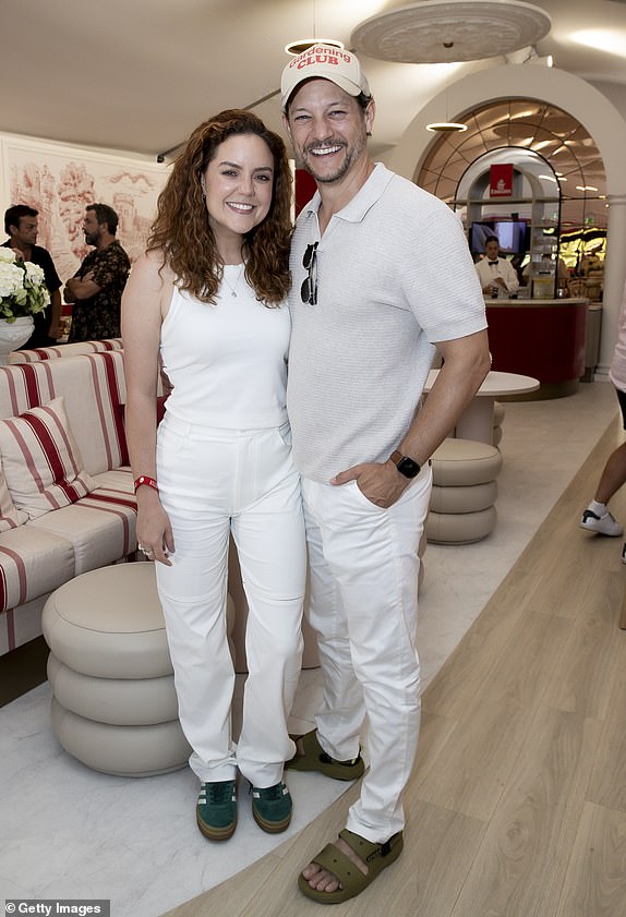 MELBOURNE, AUSTRALIA - JANUARY 14: Georgie Tunny and Rob Mills attend the Emirates Marqueee at the 2025 Australian Open on January 14, 2025 in Melbourne, Australia. (Photo by Sam Tabone/Getty Images)