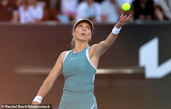 Mandatory Credit: Photo by Rachel Bach/Shutterstock (15102640dd) Katie Boulter of Great Britain Australian Open, Day Five, Tennis, Melbourne Park, Melbourne, Australia - 16 Jan 2025