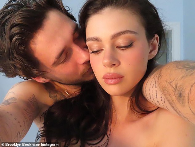 Na drugom mjestu Brooklyn Beckham podijelio je sugestivnu fotografiju sebe i supruge Nicole Peltz