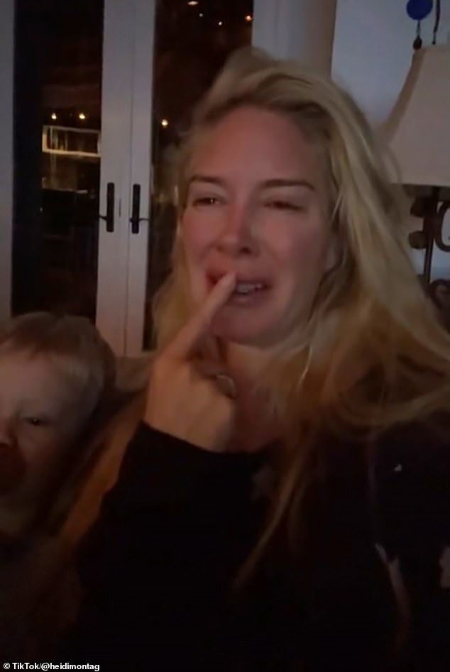 U raznim TikTok videima, Heidi je briznula u suze dok je razmišljala o požaru dok je rješavala gubitak svog doma