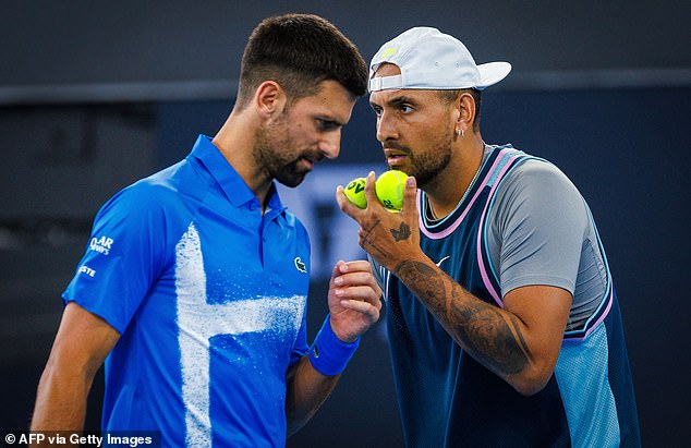 Nekada zakleti neprijatelji, Kyrgios i Novak Đoković nedavno su zajedno igrali parove na Brisbane Internationalu