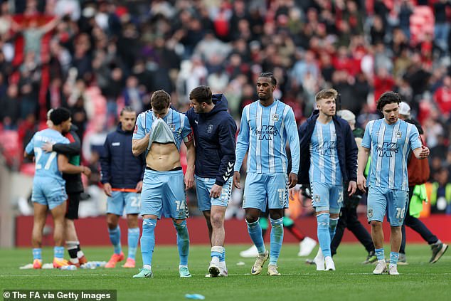 Coventry je pretrpio srceparajući poraz u polufinalu od kasnijeg pobjednika Manchester Uniteda u prošloj sezoni