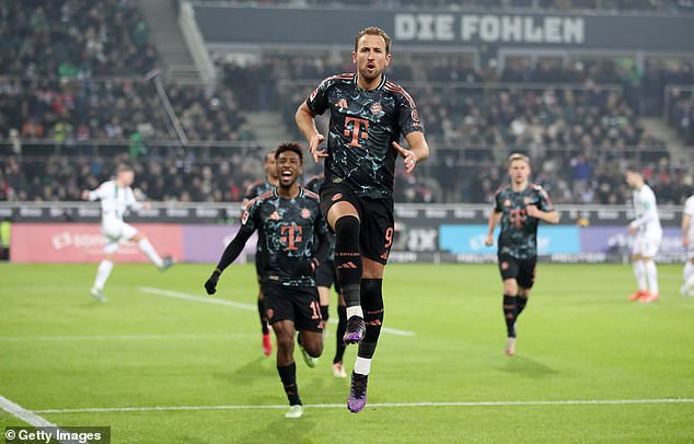 Kane je zabio 21 gol u isto toliko utakmica s Bayern Münchenom na prvom mjestu Bundeslige